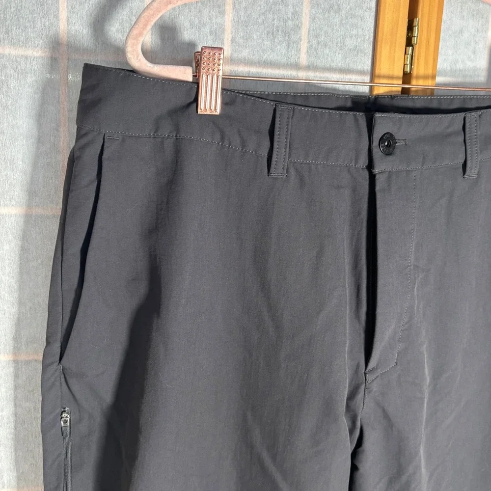 The North Face Mens Pants Sz 38 Flat Front Straight‎ Leg Charcoal Outdoor Hike